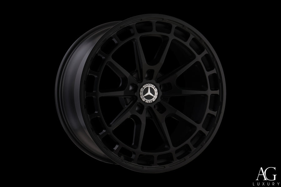 AG Luxury AGL82 matte black monoblock forged wheel - view 2