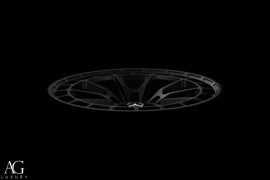 AG Luxury AGL82 matte black monoblock forged wheel - view 3
