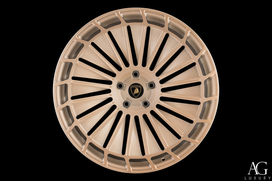 AG Luxury AGL83 brushed champagne monoblock forged wheel