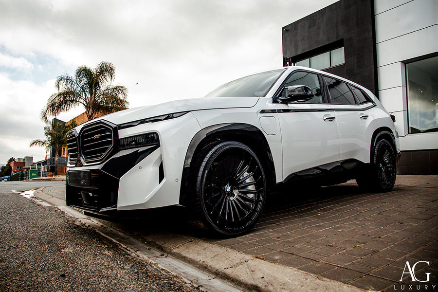 BMW XM on AG Luxury AGL83 forged wheels in gloss black finish