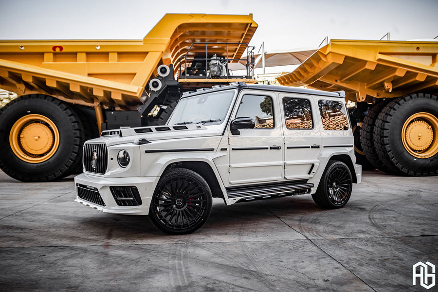 Mercedes-Benz AMG G63 on AG Luxury AGL83 forged wheels in gloss black finish - view 3