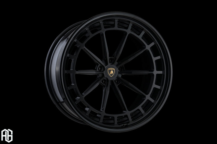 AG Luxury AGL84 gloss black matte black forged wheel - view 2