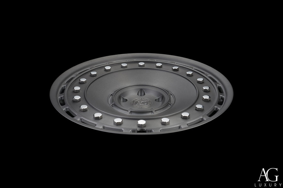 AG Luxury AGL85 brushed polished double dark tint forged wheel - view 3