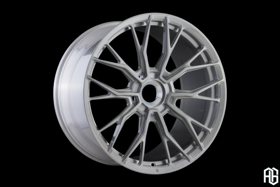 AG Luxury AGL86 brushed double dark tint grigio monoblock forged wheel - view 2