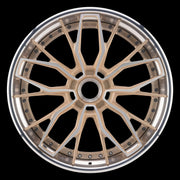 AG Luxury AGL86 brushed champagne duo-block forged wheel
