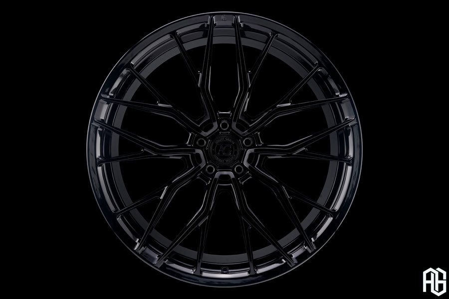 AG Luxury AGL86 gloss black monoblock forged wheel