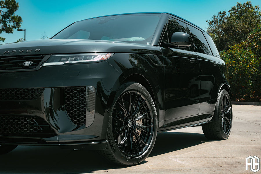 Land Rover Range Rover Sport SV on AG Luxury AGL86 forged wheels in gloss black finish - view 2