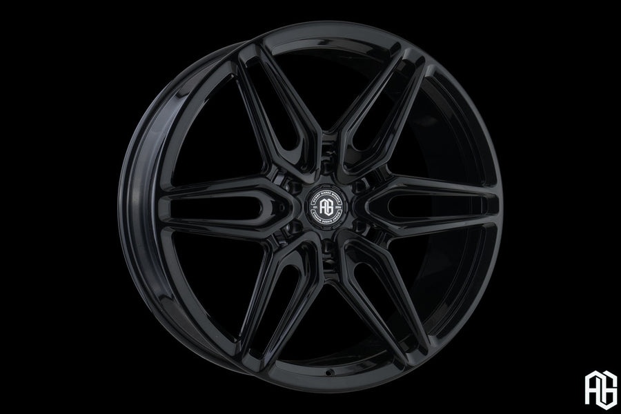 AG Luxury AGL87 gloss black monoblock forged wheel - view 2