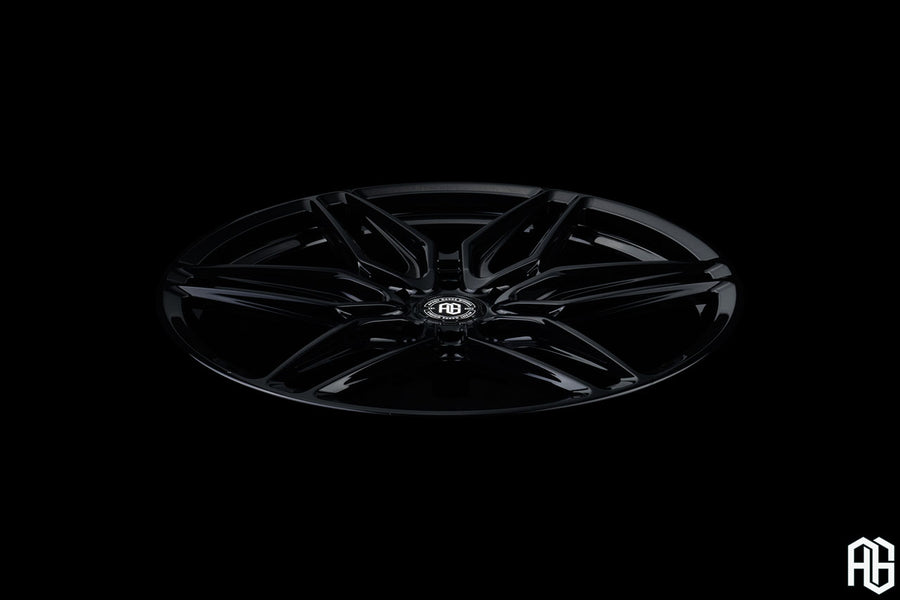 AG Luxury AGL87 gloss black monoblock forged wheel - view 3