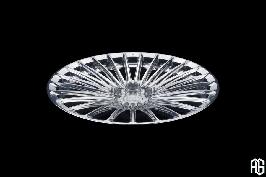 AG Luxury AGL88 polished monoblock forged wheel - view 3