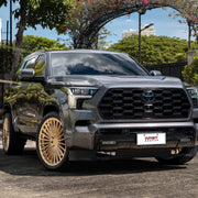 Toyota Sequoia TRD Pro on AG Luxury AGL88 forged wheels in brushed / champagne finish