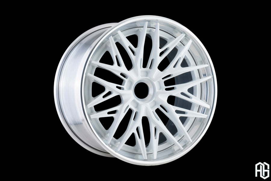 AG Luxury AGL91 polished gloss white forged wheel - view 2