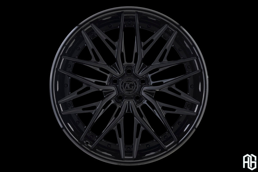 AG Luxury AGL91 gloss black 3-piece forged wheel