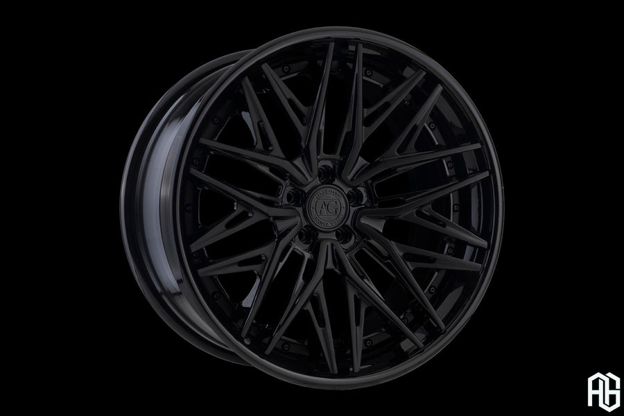 AG Luxury AGL91 gloss black 3-piece forged wheel - view 2