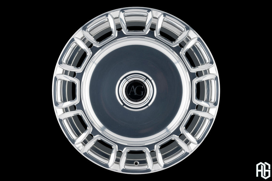 AG Luxury AGL92 brushed polished monoblock forged wheel