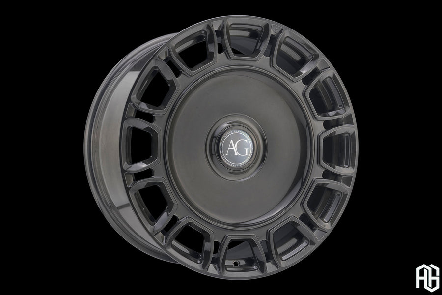 AG Luxury AGL92 brushed smoke monoblock forged wheel - view 2