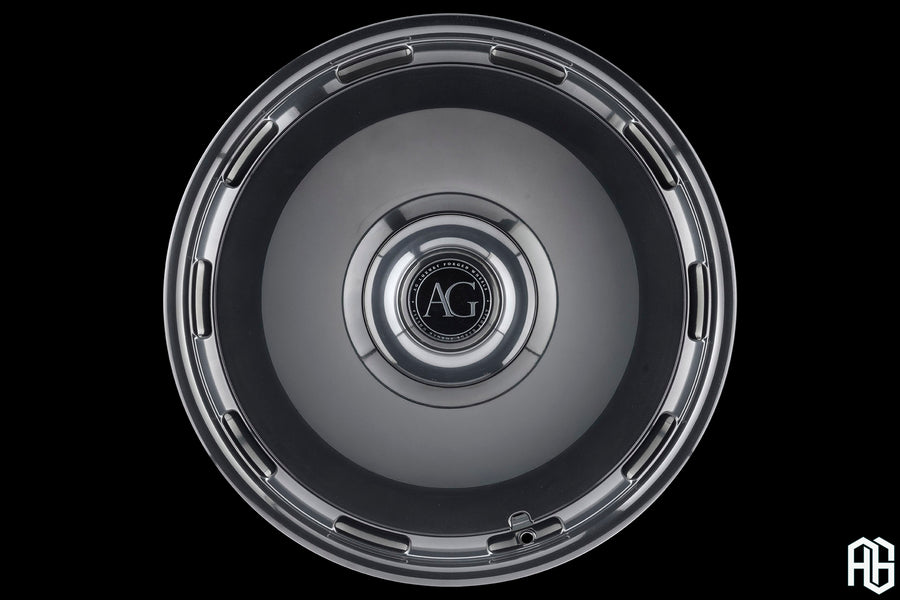 AG Luxury AGL93 polished smoke monoblock forged wheel