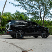 Cadillac Escalade V on AG Luxury AGL93 forged wheels in gloss black finish - view 2