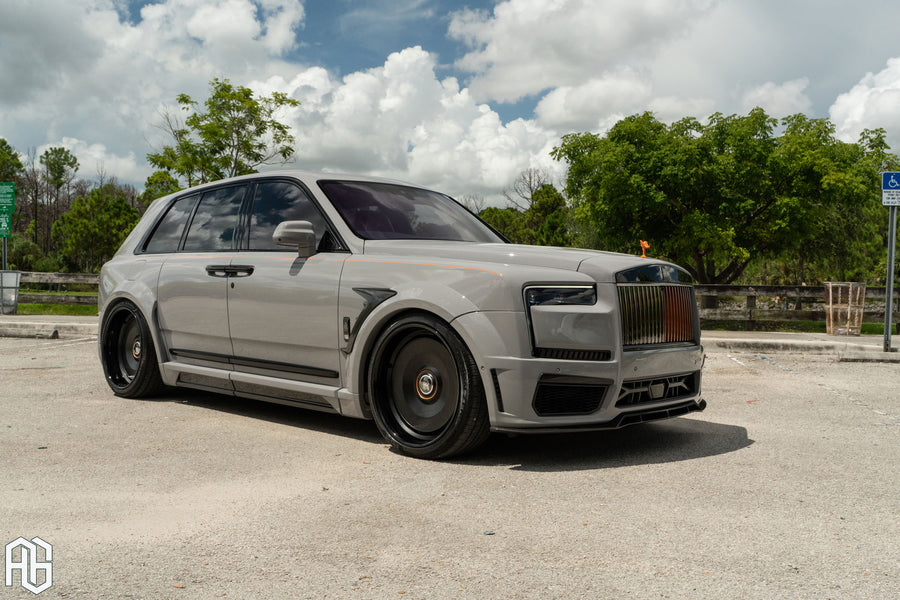 Rolls-Royce Cullinan on AG Luxury AGL93 forged wheels in matte black finish