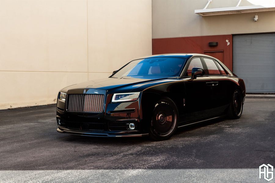 Rolls-Royce Ghost on AG Luxury AGL93 forged wheels in chrome finish