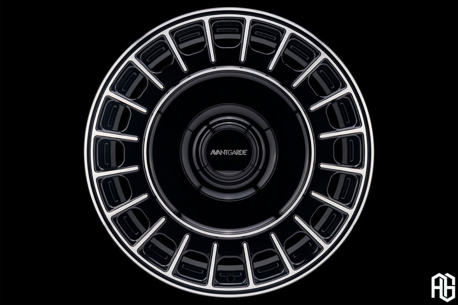AG Luxury AGL94 brushed gloss black monoblock forged wheel