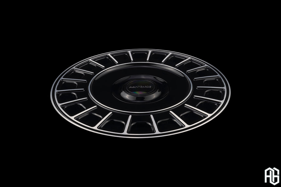 AG Luxury AGL94 brushed gloss black monoblock forged wheel - view 3