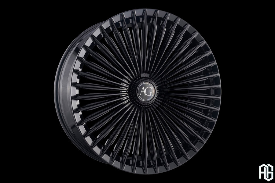 AG Luxury AGL95 gloss black monoblock forged wheel - view 2