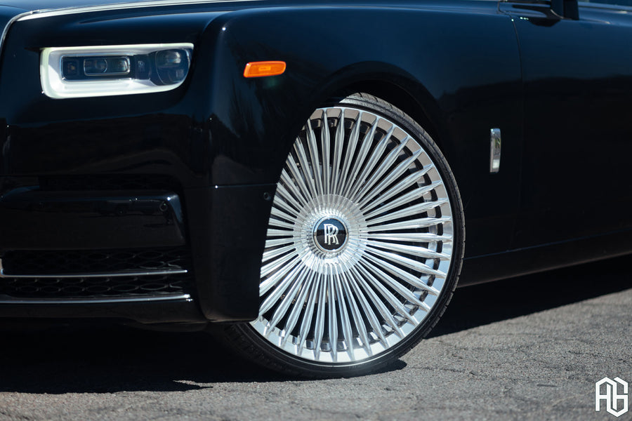 Rolls-Royce Phantom on AG Luxury AGL95 forged wheels in polished finish - view 2
