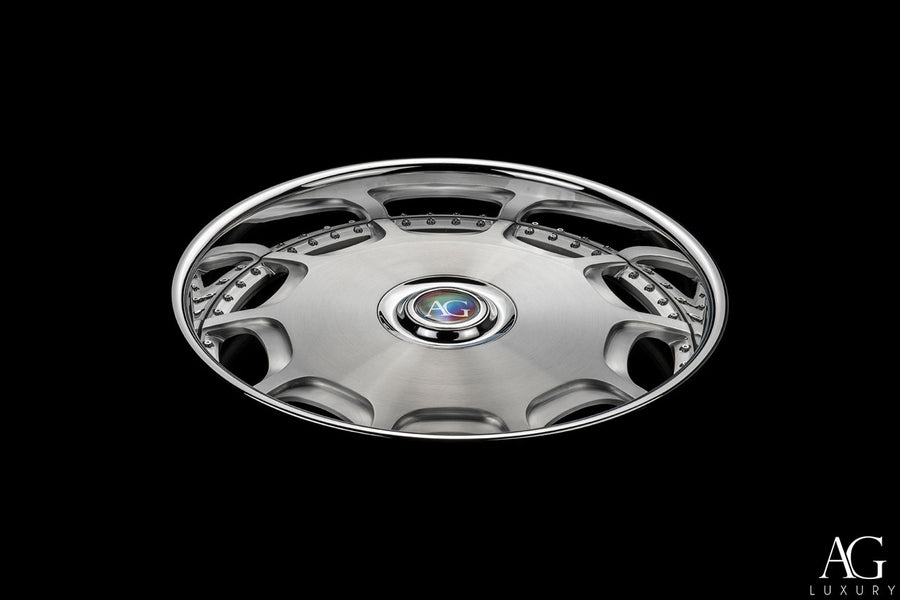 AG Luxury RT01 brushed chrome forged wheel - view 3