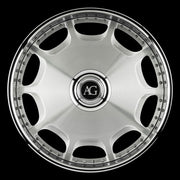 AG Luxury RT01 brushed chrome forged wheel