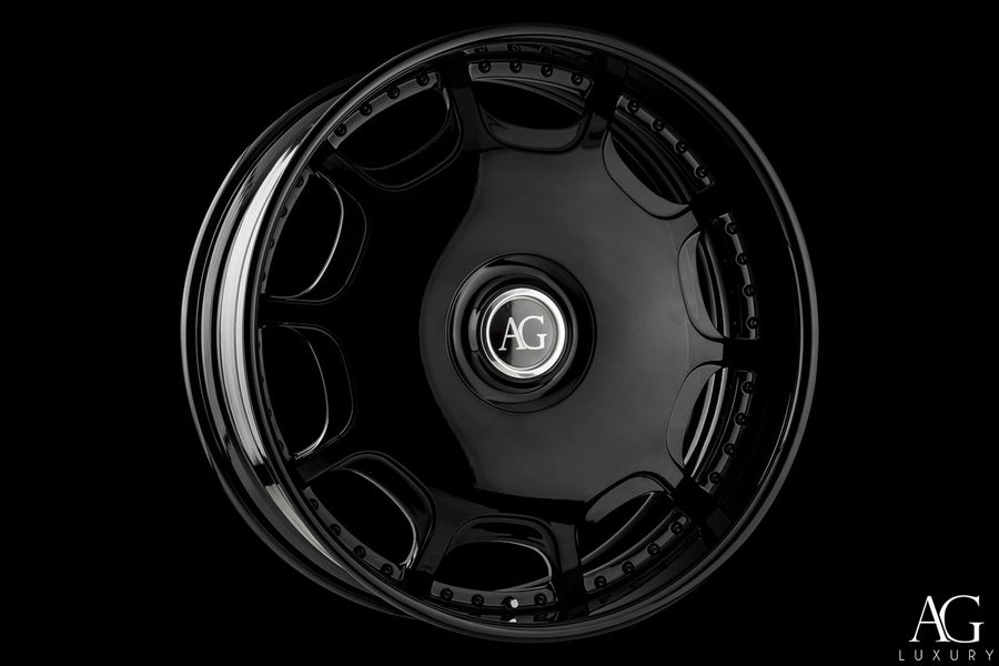 AG Luxury RT01 gloss black forged wheel - view 2