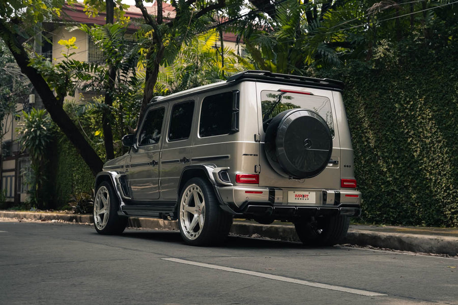 Mercedes-AMG G63 on AL13 A005-R forged wheels in Brushed Gloss / Polished Gloss finish