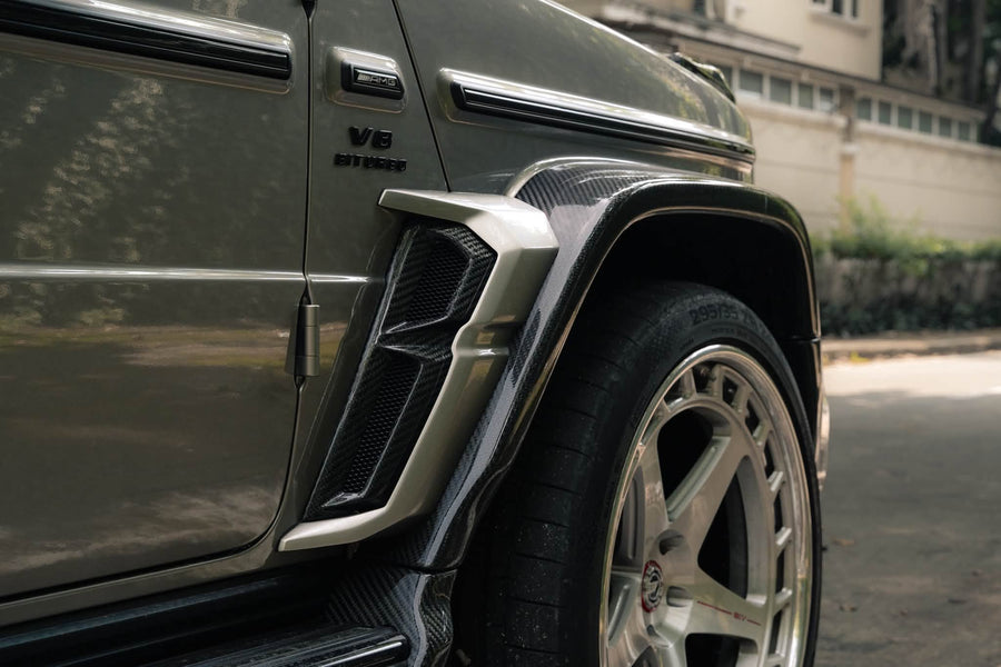 Mercedes-AMG G63 on AL13 A005-R forged wheels in Brushed Gloss / Polished Gloss finish