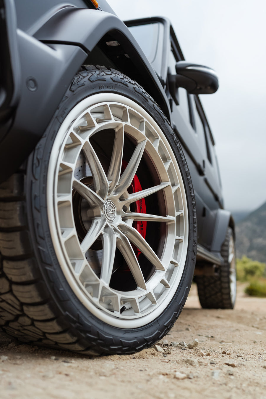 Mercedes-AMG G63 on AL13 A010-R forged wheels in Gloss Brushed / Polished Gloss finish