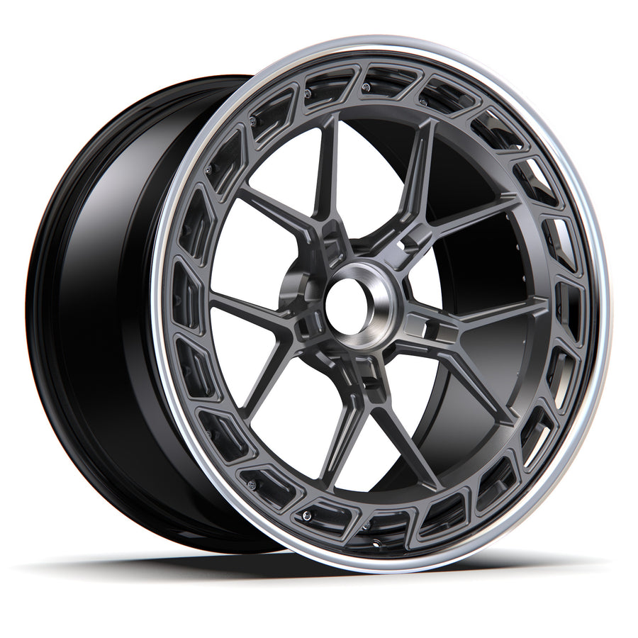 AL13 A060-R forged wheel with center lock cap