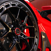 Lamborghini Revuelto on AL13 A060-R forged wheels in Gloss Black finish