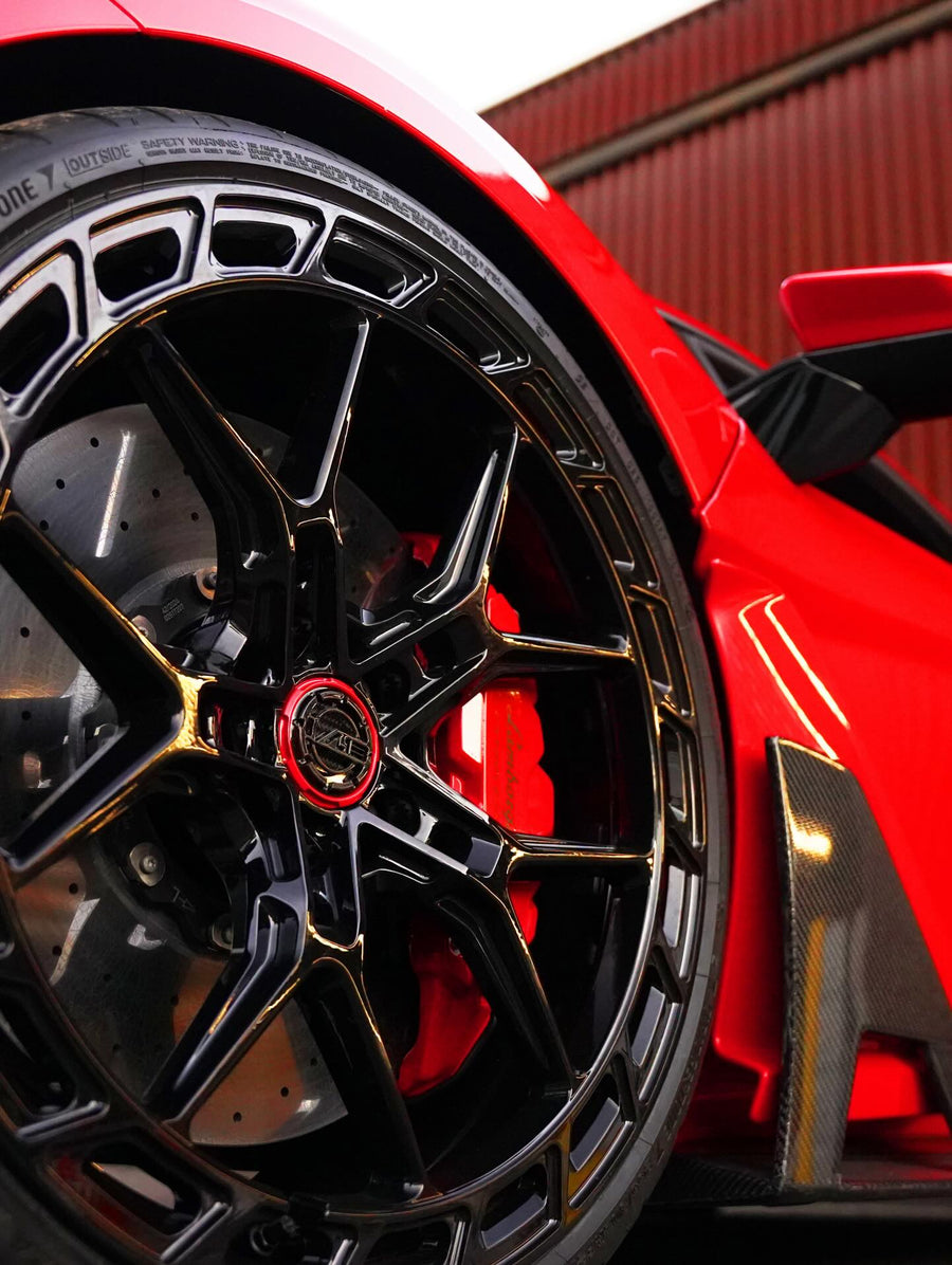 Lamborghini Revuelto on AL13 A060-R forged wheels in Gloss Black finish