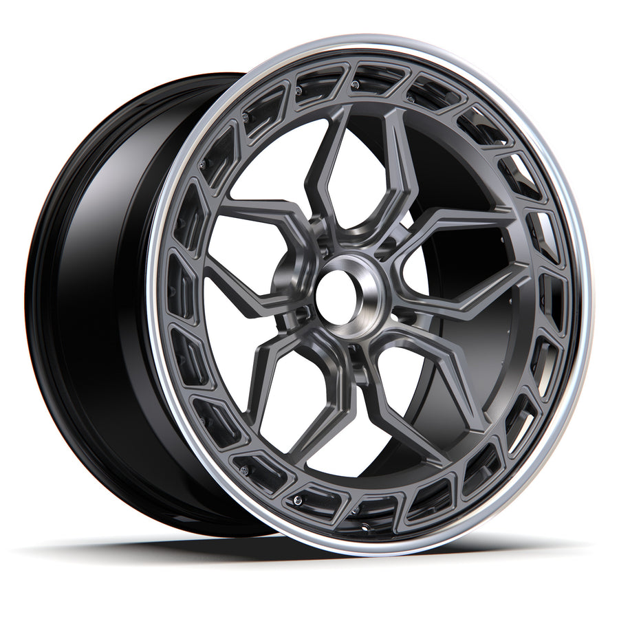 AL13 A070-R forged wheel with center lock cap