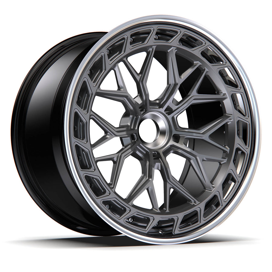 AL13 A080-R forged wheel with center lock cap