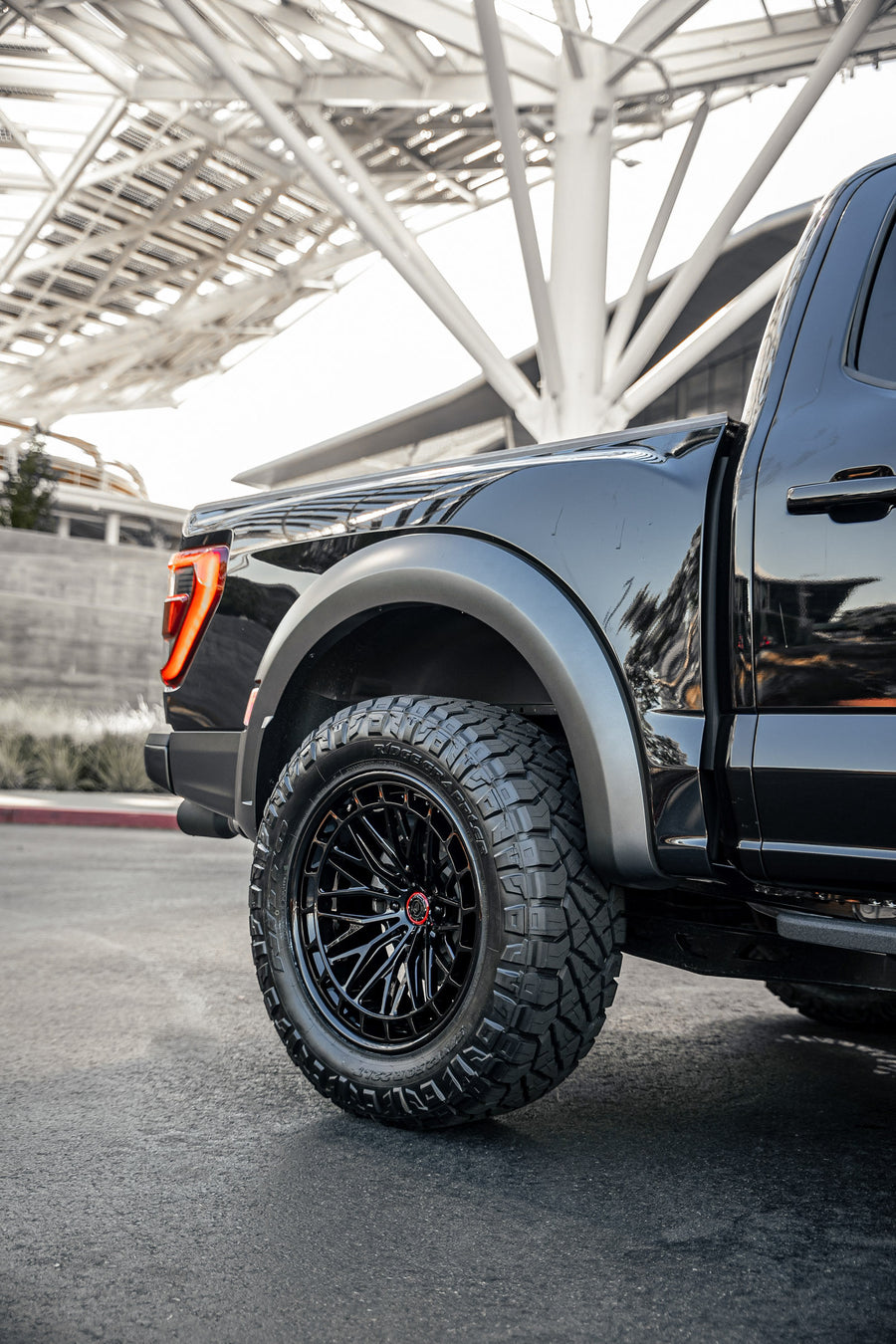 Ford Raptor on AL13 A090-R forged wheels in Gloss Black finish