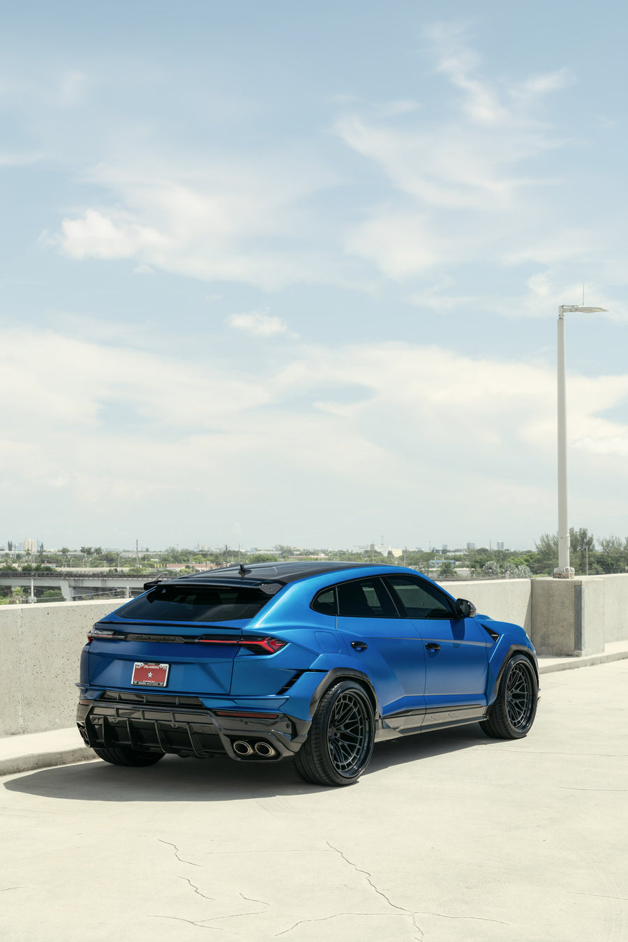 Lamborghini Urus on AL13 A090-R forged wheels in Satin Black / Gloss Black finish