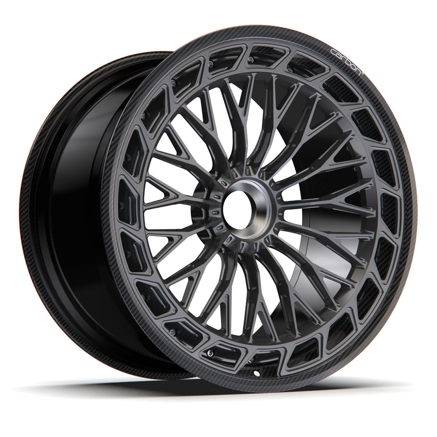 AL13 A100-R Carbon6 carbon hybrid forged wheel