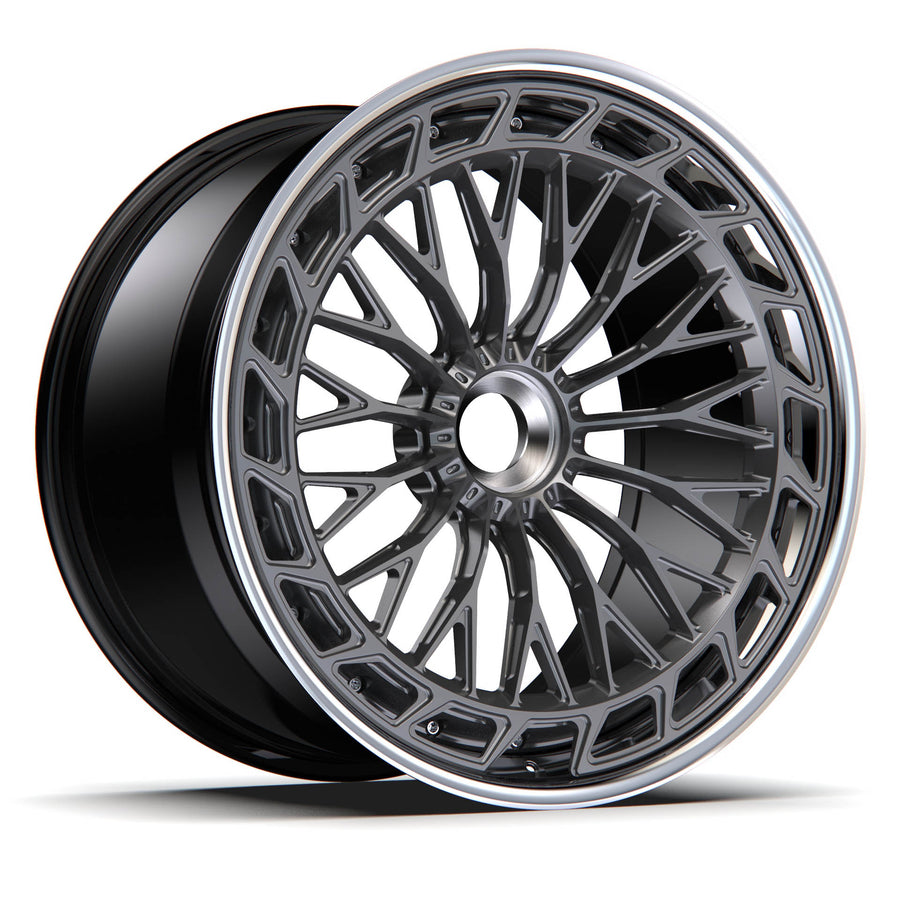 AL13 A100-R forged wheel with center lock cap
