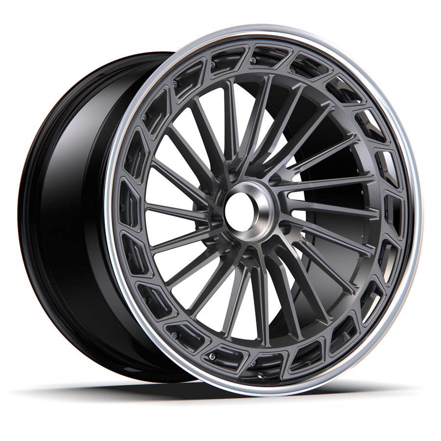 AL13 A120-R forged wheel with center lock cap