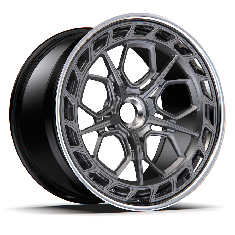 AL13 A140-R forged wheel with center lock cap