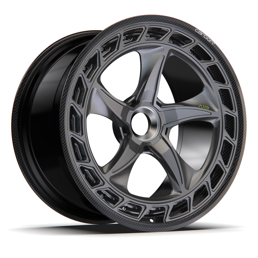 AL13 A190-R Carbon6 carbon hybrid forged wheel
