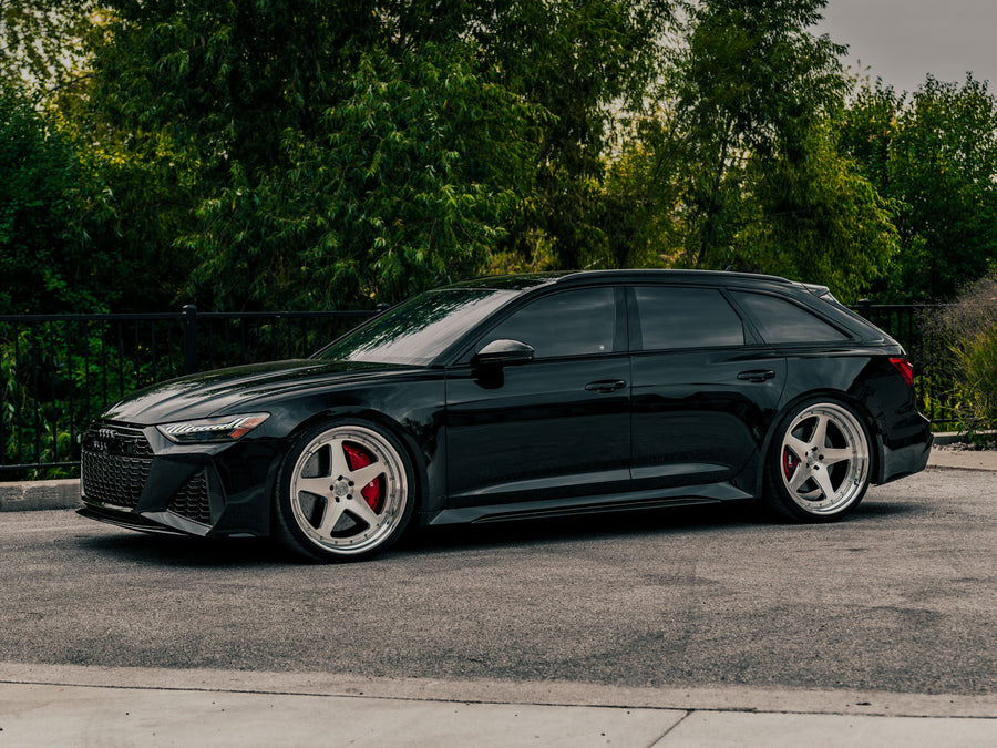 Audi RS6 on AL13 C005R forged wheels in Gloss Brushed / Gloss Polished finish