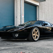 Ford GT on AL13 C005R forged wheels in Satin Polished Gold / Gloss Polished finish