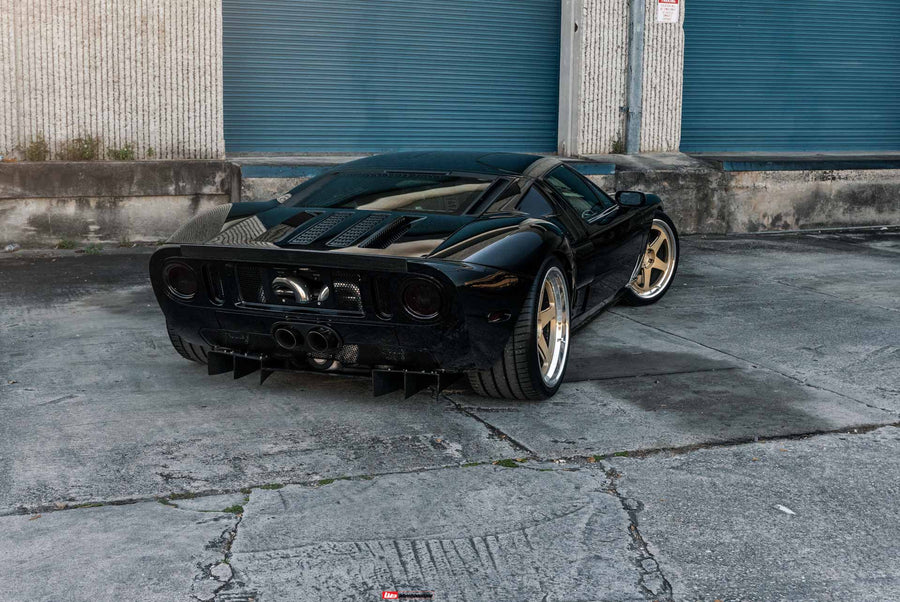 Ford GT on AL13 C005R forged wheels in Satin Polished Gold / Gloss Polished finish