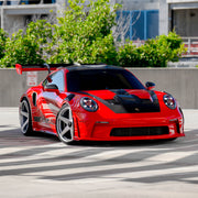 Porsche 911 992 GT3 RS on AL13 C005R forged wheels in Polished Satin finish